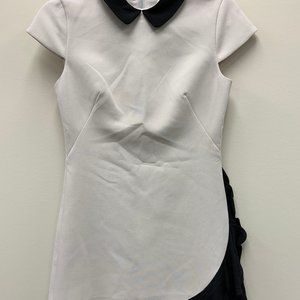 Kate Spade Black and Tan Ruffle Dress - size 0